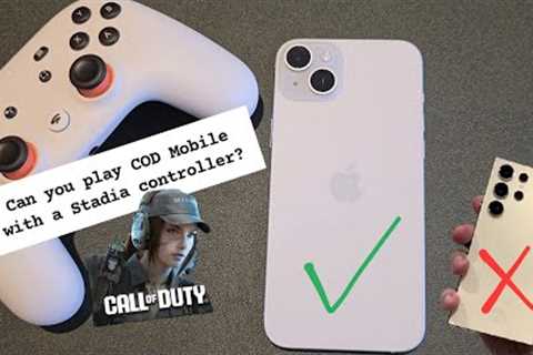 Can you play Call of Duty Mobile with a Stadia controller?? | Yes and No!