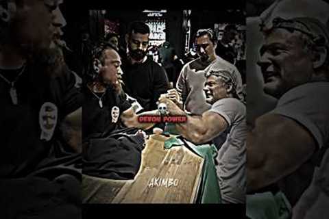 🔥💪DEVON LARRATT VS STRONGEST MAN ARM WRESTLING #sports #trending