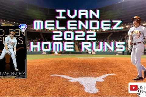 IVAN MELENDEZ ALL 32 HOME RUNS - GOLDEN SPIKES AWARD WINNER (NCAA COLLEGE RECORD- BBCOR ERA)