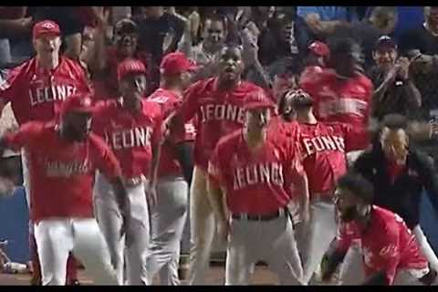 I CAN'T BELIEVE IT! A HUGE home run for Junior Caminero in Game 7 of the LIDOM championship!