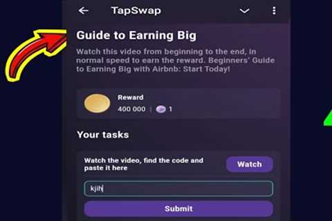 Guide to Earning Big | Tapswap Code | Beginners’ Guide to Earning Big with Airbnb: Start Today!