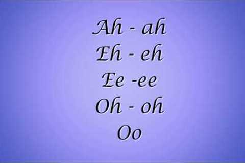 Vowel Intervals Vocal Warm Up