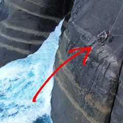 FISHING from a HUGE CLIFF