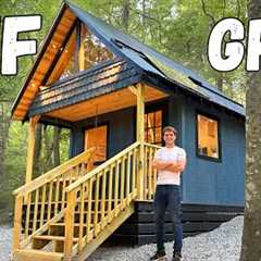 I Built an OFF GRID cabin in the woods