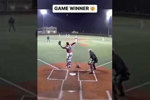 Game winner! ⚾️🔥 #justbaseball #baseball #mlb #shorts #collegebaseball #sports