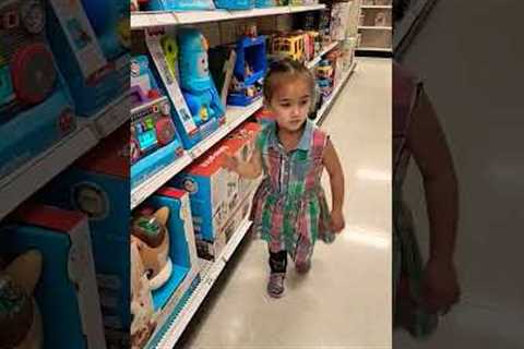 Cute 3-Year-Old Baby Girl Goes Toy Shopping Extravaganza at Target! #target #toys #babyproducts