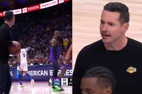 JJ Redick is absolutely FURIOUS at LeBron James &amp; Dalton Knecht 😳
