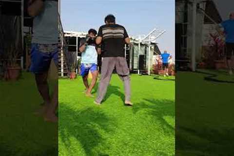 Try this combo 🥷 very useful on fight 🙂#fighting #kickboxing #practice #mmatraining #trending..