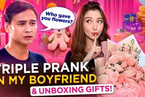 TRIPLE PRANK &amp; UNBOXING GIFTS WITH PAPI CHULO!!