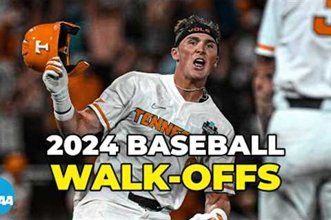 EVERY walk-off from the 2024 NCAA baseball tournament 💥⚾️