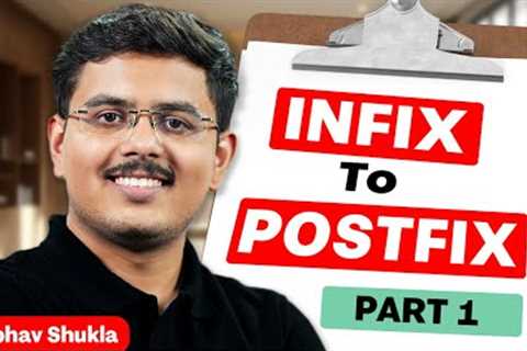 Infix to Postfix Conversion Using Stack | DSA Tutorial for Beginners | Vaibhav Shukla | Part 1