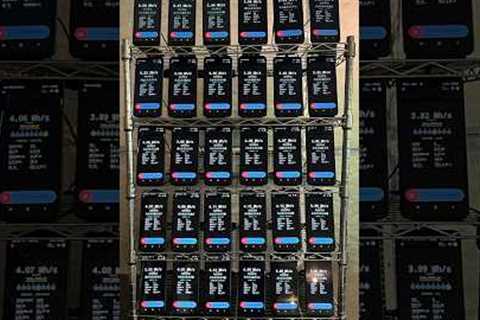 I built THIS crypto mining phone farm📱💰