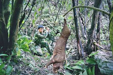 45 days of searching for food, setting traps, building shelters, hunting, confronting wild species