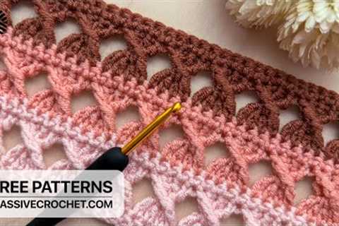 This Crochet Pattern for Beginners is a Game Changer! 👍 Easy Crochet Stitch for Blanket &amp; Bag