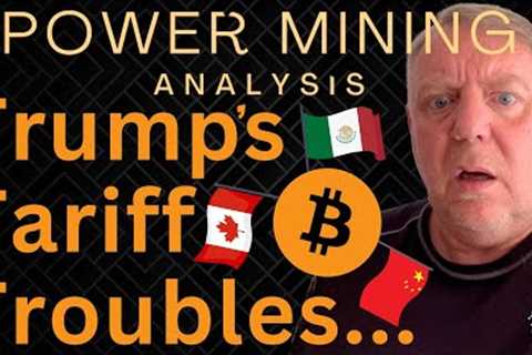 Trump’s Tariff Troubles | Bitcoin &amp; Miners Respond to Tariffs | Latest Bitcoin Stock News |..