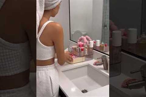ASMR aesthetic night routine ✨🩷🌙 #skincare #aesthetic #asmr #preppyyyy #vlog #asmrsounds
