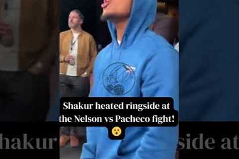 Shakur Stevenson HEATED ringside at the Nelson vs Pacheco fight! 🥊 #shorts