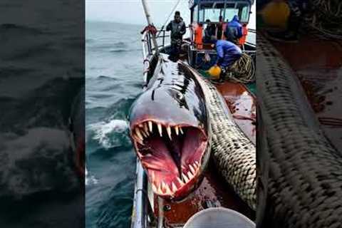 GIANT sea creature caught by fishermen🌊🐟