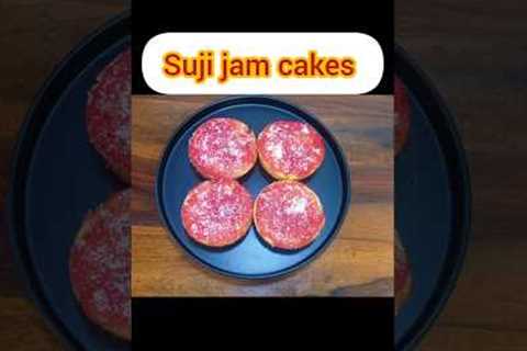 Jam -Filled Suji Cakes Recipe l Easy  Baking