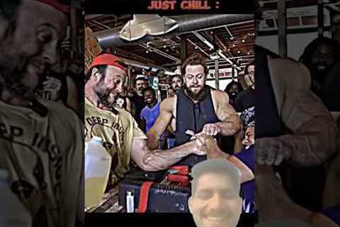 🔥💪DEVON LARRATT JUST CHILL ARM WRESTLING #sports #trending #armwrestling #fight #armfight #fit
