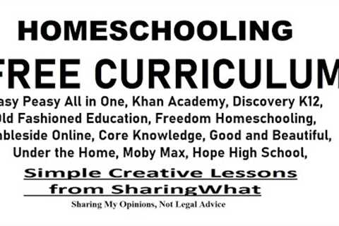 Where to Find Free Homeschool Curriculum Websites Online for Homeschoolers, Homeschooling Families