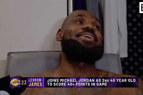 I'm old LeBron James on His First 40-Point Game at 40 Years Old