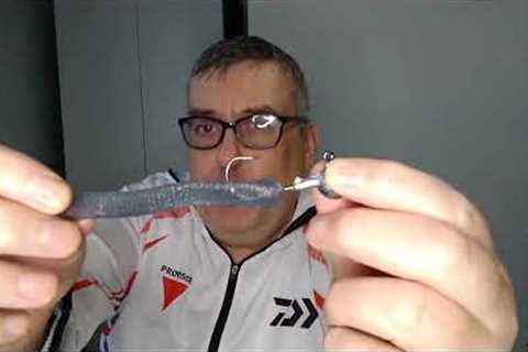 Plastic free soft gummy worm fishing bait test