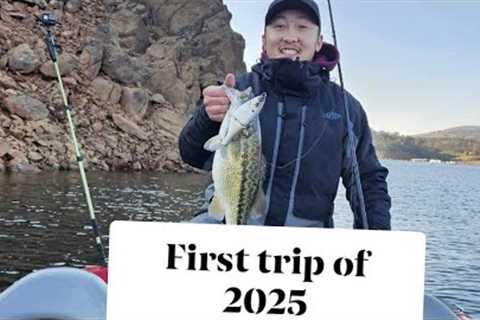 New Year, New Lake! First trip of 2025! (Lake McClure Bass Fishing) Swimbait Fish!