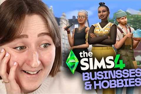 NEW EXPANSION PACK! The Sims 4: Businesses &amp; Hobbies Trailer Reaction