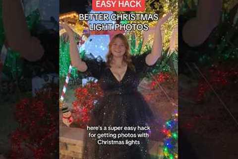 BEST HACK 📸 For Christmas Light Photos ✨ #photography #phototips