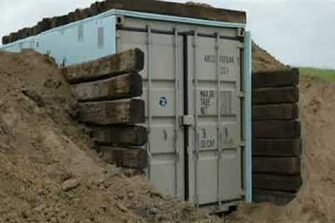 shipping container underground homes