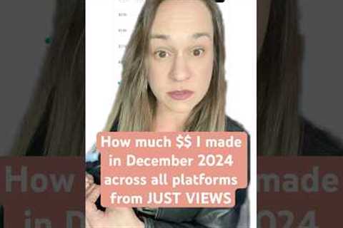 How much money does a social media influencer make in one month from views across all platforms?