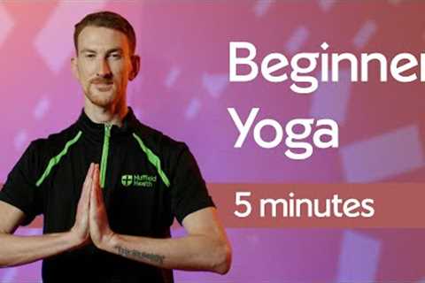 5-minute beginner yoga with Jack | Feel stretched and energised