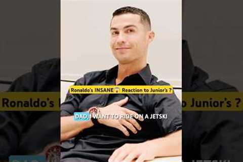 Ronaldo’s INSANE Reaction to Junior’s||#ronaldo#cristianoronaldo#shorts