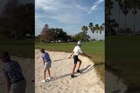 ☀️days are back ⛳️#flopshot #bunker  #golf with #friends @ArmandBellinger &amp; @JTStricklinGolf