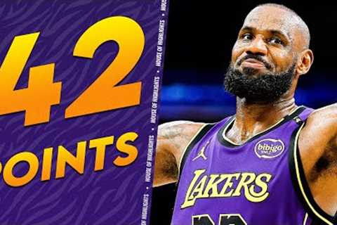 LeBron James GOES OFF for 42 PTS, 17 REB &amp; 8 AST vs Warriors 🔥 FULL Highlights
