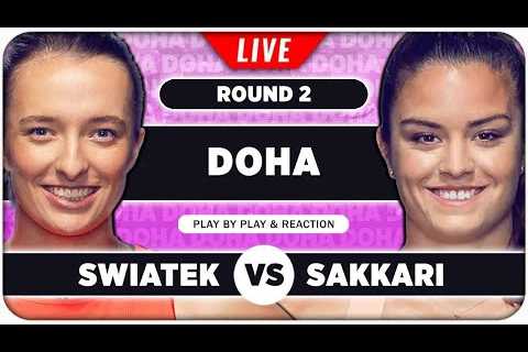 SWIATEK vs SAKKARI | WTA Doha 2025 | LIVE Tennis Play by Play Stream