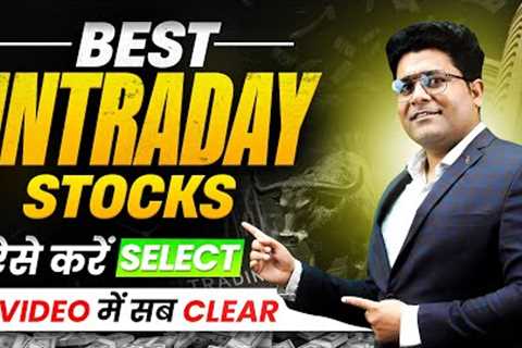 Market Expert Priyank Sharma Strategy for BEST Intraday Trading Stocks