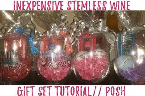 Inexpensive Stemless Wine Glass Gift Tutorial | Perfectly Posh