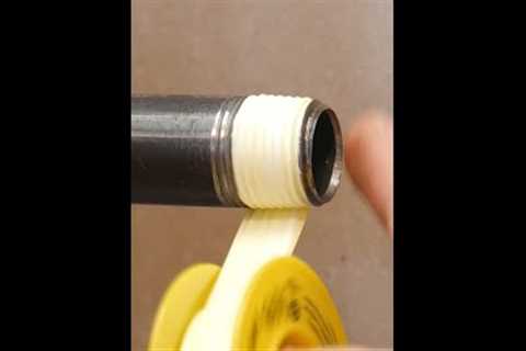 How to apply TEFLON (PTFE) TAPE the Proper Way! (full video in description)
