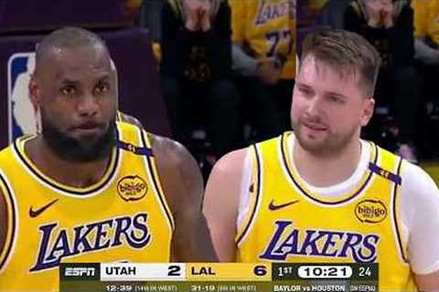 Luka Doncic Full First Minutes With LeBron James and Los Angeles Lakers