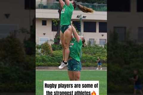Rugby players are some of the strongest athletes🔥