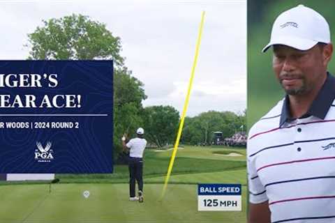 Tiger Woods' Near HOLE-IN-ONE! | 2024 PGA Championship
