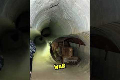 She found something shocking inside an abandoned bunker 😱☣️ #shorts