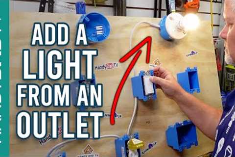 How to Add a Light from an Outlet