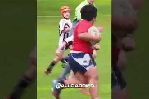 This Kid Destroyed A Whole Team 😱 - Rugby #shorts