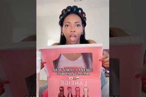 NEW LANEIGE UNBOXING ASMR 👀✨ #preppyyyy #makeup #preppyproducts #beautyproducts #skincare #preppy