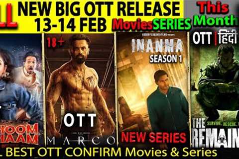 Friday OTT Release 13-14 FEB l Hindi Movies Web-Series DhoomDhaam, MarcoHindi, FlightRiskHindi,