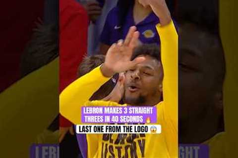 LeBron heat check and Bronny was hyped 🔥