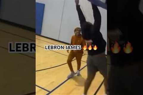 Lebron James Insane Dunk... How To Increase Your Vertical😂 #basketball #lebron #dunk #funny #nba